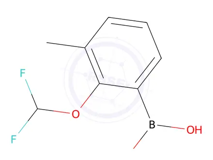 Chemical structure of [2-(Difluoromethoxy)-3-methylphenyl]boronic acid