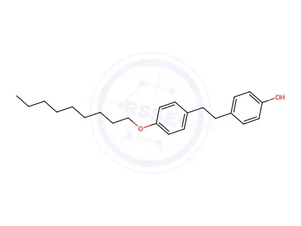 Chemical structure of 4-{2-[4-(nonyloxy)phenyl]ethyl}phenol