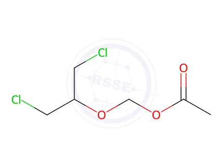 Chemical structure of 1,3-dichloro-2-(acetoxymethoxy)propane