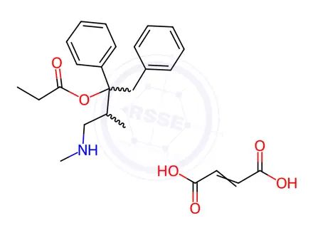Chemical structure of D-Norpropoxyphene maleate