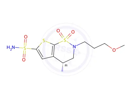 Chemical structure of Brinzolamide