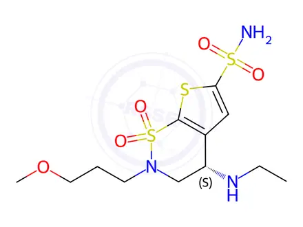 Chemical structure of (S)-Brinzolamide