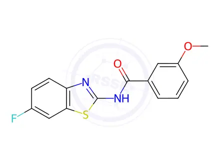 Chemical structure of N-(6-fluorobenzo[d]thiazol-2-yl)-3-methoxybenzamide