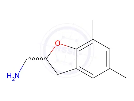 Chemical structure of (5,7-Dimethyl-2,3-dihydrobenzofuran-2-yl)methanamine