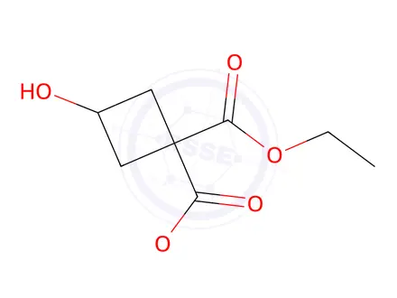 Chemical structure of Diethyl 3-hydroxycyclobutane-1,1-dicarboxylate