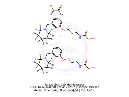 Chemical structure of Roxatidine-d10 Hemioxalate