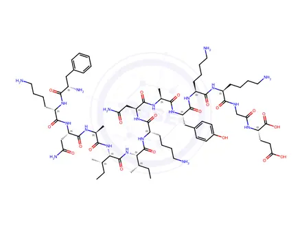 Chemical structure of b-Endorphin (18-31) (human) (H-5686.0500)