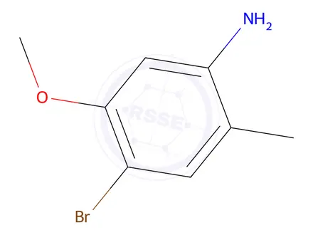 Chemical structure of 4-bromo-5-methoxy-2-methylaniline