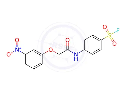 Chemical structure of 4-(2-(3-Nitrophenoxy)acetamido)benzene-1-sulfonyl fluoride
