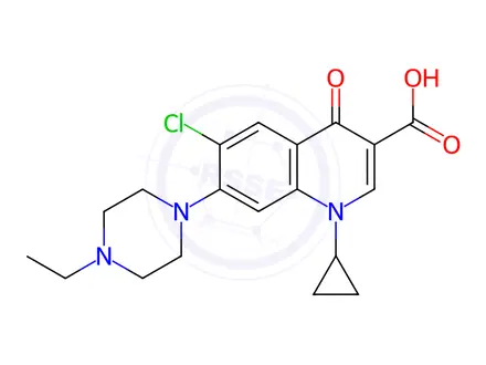 Chemical structure of Enrofloxacin EP Impurity E