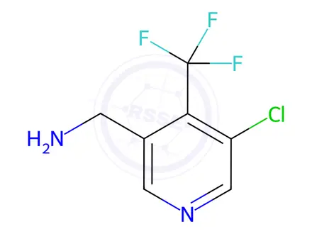 Chemical structure of 3-Pyridinemethanamine, 5-chloro-4-(trifluoromethyl)-
