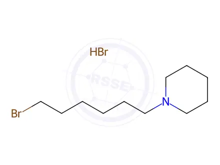 Chemical structure of 1-(6-Bromohexyl)piperidine Hydrobromide