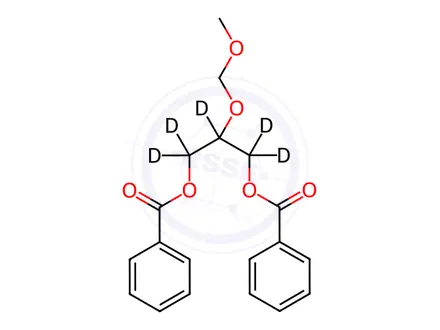 Chemical structure of 2-(Methoxymethoxy)-1,3-propanediyl Dibenzoate-d5