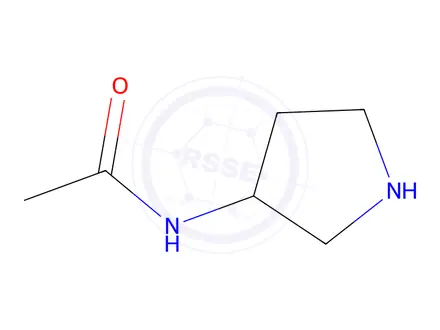 Chemical structure of N-(3-Pyrrolidinyl)acetamide hydrochloride