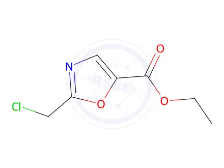 Chemical structure of Ethyl 2-(Chloromethyl)oxazole-5-carboxylate