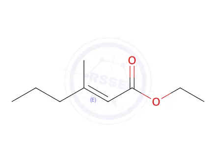 Chemical structure of (E)-ethyl 3-methylhex-2-enoate