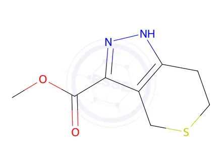 Chemical structure of Methyl 2,4,6,7-Tetrahydrothiopyrano[4,3-c]pyrazole-3-carboxylate