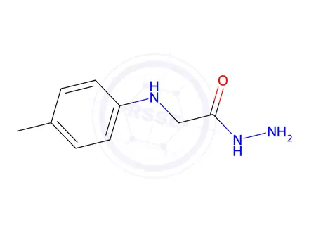 Chemical structure of 2-[(4-methylphenyl)amino]acetohydrazide