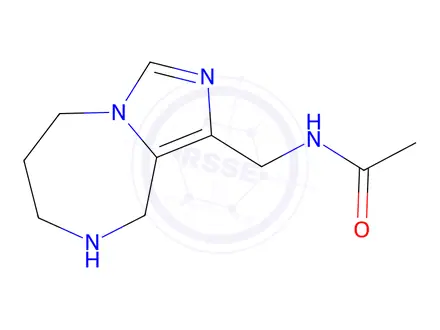 Chemical structure of N-((6,7,8,9-Tetrahydro-5H-imidazo[1,5-a][1,4]diazepin-1-yl)methyl)acetamide
