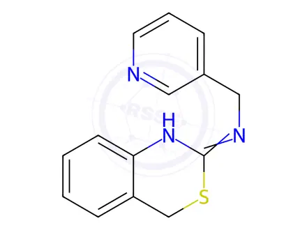 Chemical structure of N-[(Pyridin-3-yl)methyl]-4H-3,1-benzothiazin-2-amine