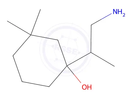 Chemical structure of 1-(1-Aminopropan-2-yl)-3,3-dimethylcyclohexan-1-ol