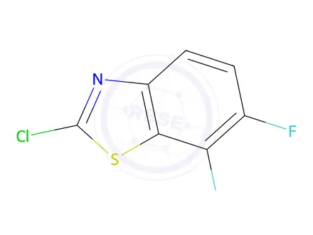 Chemical structure of 2-Chloro-6,7-difluorobenzo[d]thiazole, 97%