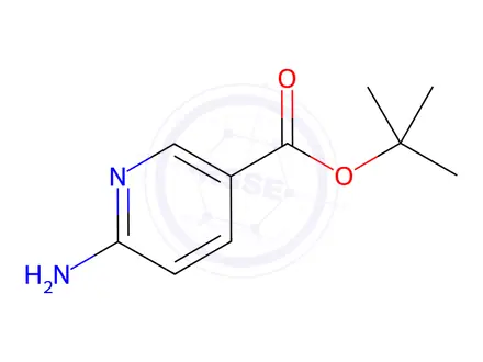Chemical structure of tert-butyl 6-aminopyridine-3-carboxylate