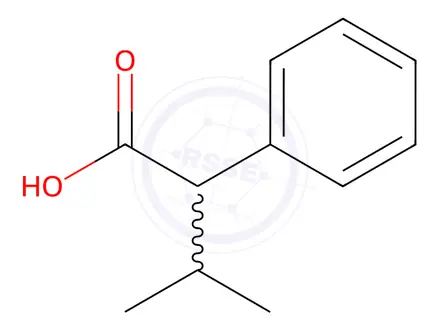 Chemical structure of 2-Isopropyl-2-phenylacetic acid