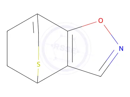 Chemical structure of 4,7-Ethano-4H-thiopyrano[3,4-d]isoxazole(9CI)