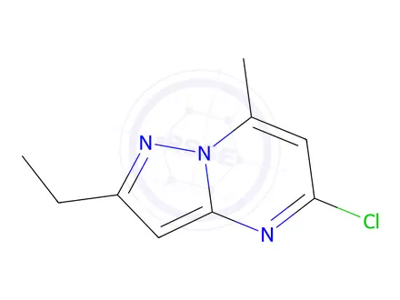 Chemical structure of 5-Chloro-2-ethyl-7-methylpyrazolo[1,5-a]pyrimidine