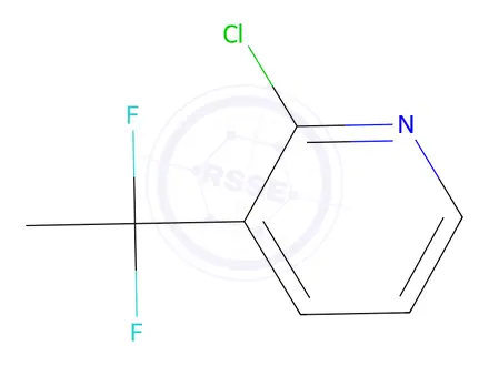Chemical structure of 2-Chloro-3-(1,1-difluoroethyl)pyridine