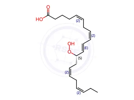 Chemical structure of 12(S)-HpEPE