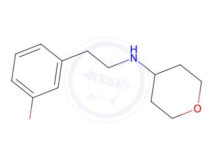 Chemical structure of N-[2-(3-Methoxyphenyl)ethyl]oxan-4-amine