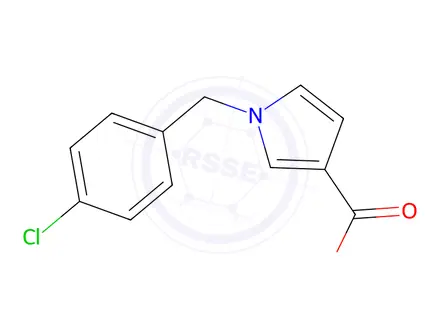 Chemical structure of 1-[(4-chlorophenyl)methyl]-1h-pyrrole-3-carboxylic acid
