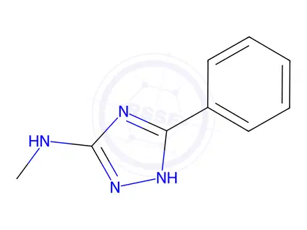 Chemical structure of N-Methyl-5-phenyl-4H-1,2,4-triazol-3-amine