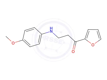 Chemical structure of 1-(2-FURYL)-3-(4-METHOXYANILINO)-1-PROPANONE