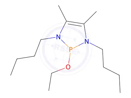 Chemical structure of 1,3,2-Diazaphosphol-4-ene, 2-ethoxy-1,3-dibutyl-4,5-dimethyl-