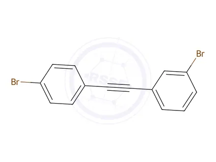 Chemical structure of 1-BROMO-3-[2-(4-BROMOPHENYL)ETHYNYL]BENZENE