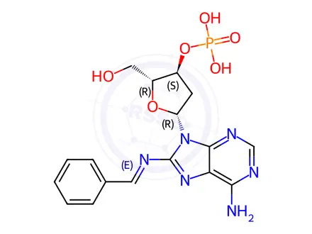 Chemical structure of 8-benzylamino-cyclic AMP