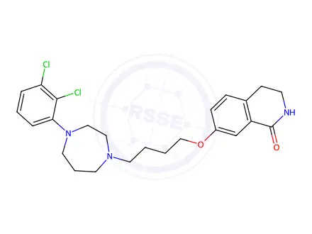 Chemical structure of 7-(4-(4-(2,3-Dichlorophenyl)-1,4-diazepan-1-yl)butoxy)-3,4-dihydroisoquinolin-1(2H)-one