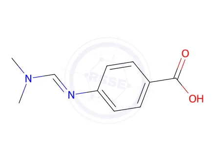 Chemical structure of Benzoic acid, 4-[[(dimethylamino)methylene]amino]-(9CI)