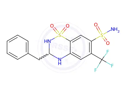 Chemical structure of Bendroflumethiazide