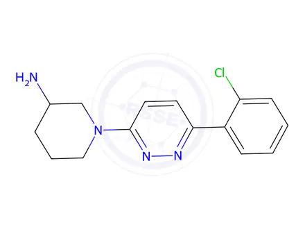 Chemical structure of 1-(6-(2-Chlorophenyl)pyridazin-3-yl)piperidin-3-amine
