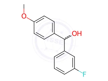 Chemical structure of (3-Fluorophenyl)(4-methoxyphenyl)methanol