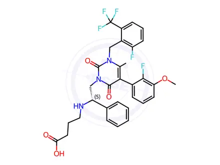 Chemical structure of Elagolix Enantiomer