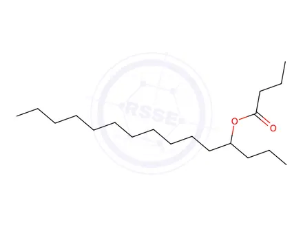 Chemical structure of Pentadecan-4-yl butyrate