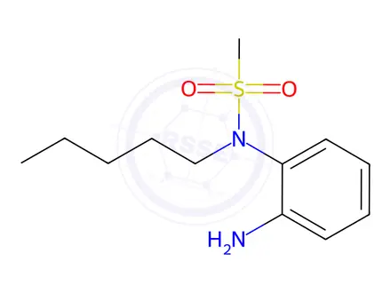 Chemical structure of N-(2-Aminophenyl)-N-pentylmethanesulfonamide