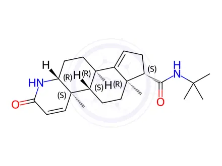 Chemical structure of (4aR,4bS,6aR,7S,9bR,11aR)-N-(tert-butyl)-4a,6a-dimethyl-2-oxo-2,4a,4b,5,6,6a,7,8,9b,10,11,11a-dodecahydro-1H-indeno[5,4-f]quinoline-7-carboxamide