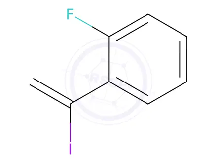 Chemical structure of 1-Fluoro-2-(1-iodoethenyl)benzene