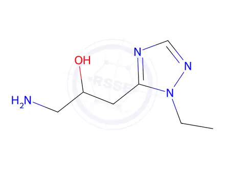 Chemical structure of 1-Amino-3-(1-ethyl-1h-1,2,4-triazol-5-yl)propan-2-ol